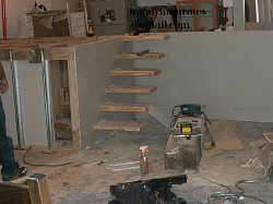 office deck, carpentry, sheetrock, drywall, plaster, stairs,