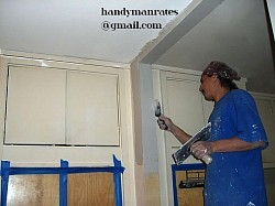 wall repairs, tape/plaster, sanding, painting, drywall